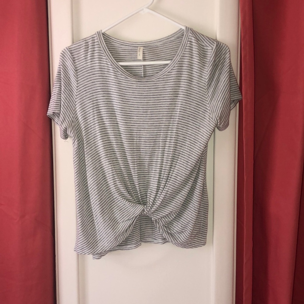 front tie t-shirt